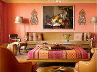 Сочетание персикового цвета в интерьере комнат