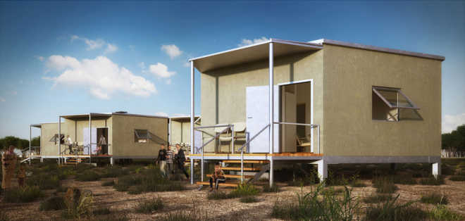 Компания Architects for Society спроектировала дом на для районов бедствия