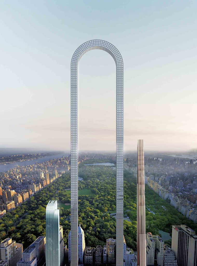 Нью-Йоркская студия Oiio предложила проект «самого длинного здания в мире»