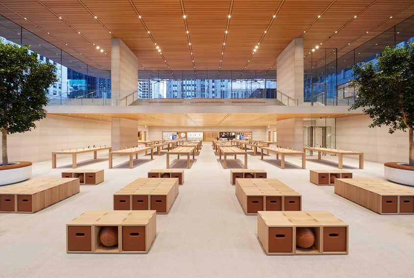 Самый претенциозный из воздвигнутых когда-либо магазин Apple имеет крышу в форме MacBook