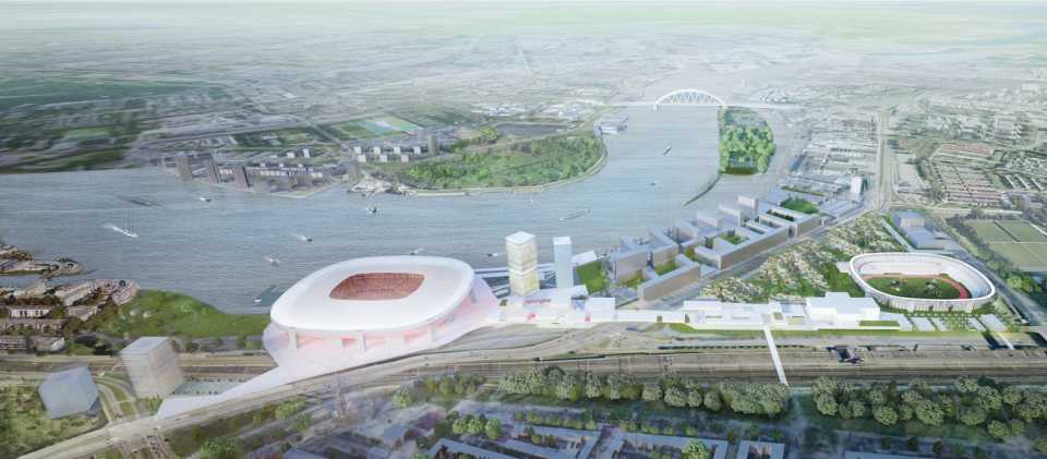 Созданный OMA план района Feyenoord City обещает преобразить южный Роттердам