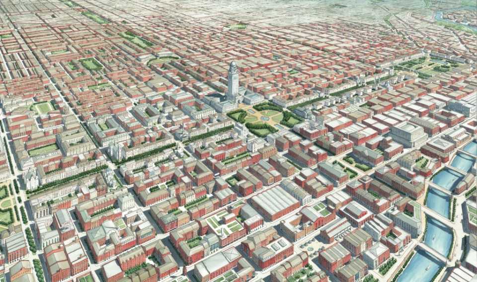 Градостроительство – Генеральный план Чикаго 2109, предложенный университетом Нотр-Дам 