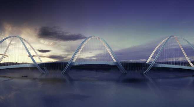 Мост в виде двойной спирали для Олимпийских игр 2022 в Пекине