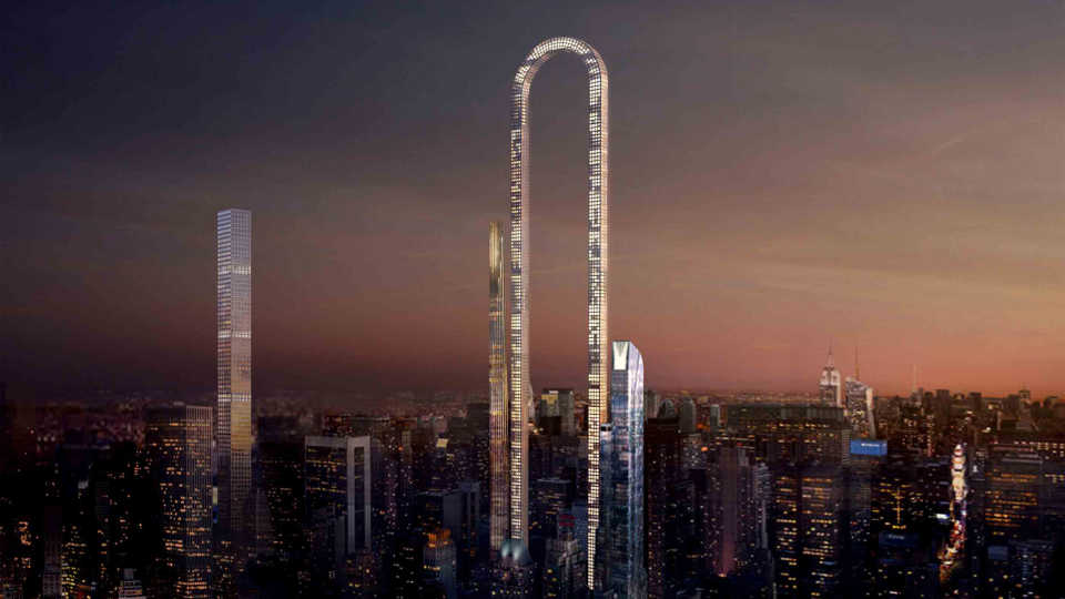 Нью-Йоркская студия Oiio предложила проект «самого длинного здания в мире»