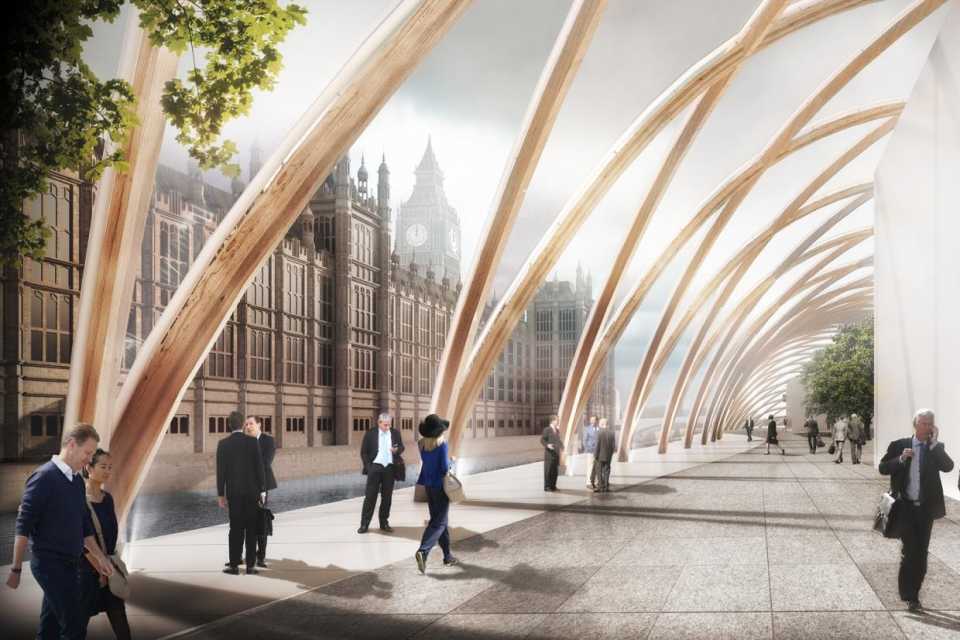 Опубликованы первые эскизы интерьеров плавучего здания Британского парламента