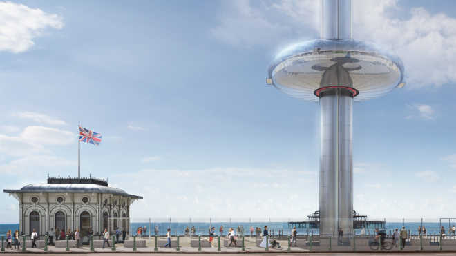 Самая высокая в мире смотровая башня с движущейся площадкой откроется в Брайтоне в следующем месяце