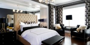 Brilliant Idea Luxury Bedroom Black White Chandelier For Comfortable Black And White Bedroom Design Ideas 660x330